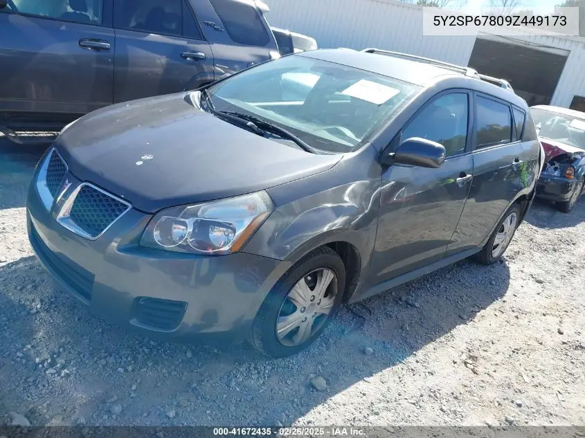 2009 Pontiac Vibe VIN: 5Y2SP67809Z449173 Lot: 41672435
