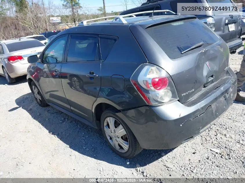2009 Pontiac Vibe VIN: 5Y2SP67809Z449173 Lot: 41672435