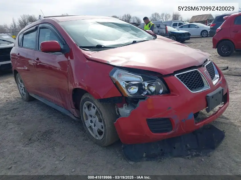 2009 Pontiac Vibe VIN: 5Y2SM67099Z420029 Lot: 41819986