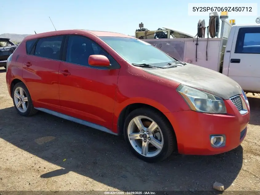 2009 Pontiac Vibe VIN: 5Y2SP67069Z450712 Lot: 42012309