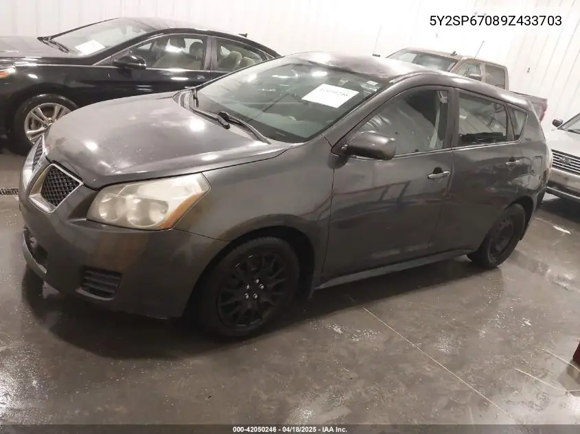 2009 Pontiac Vibe VIN: 5Y2SP67089Z433703 Lot: 42050246