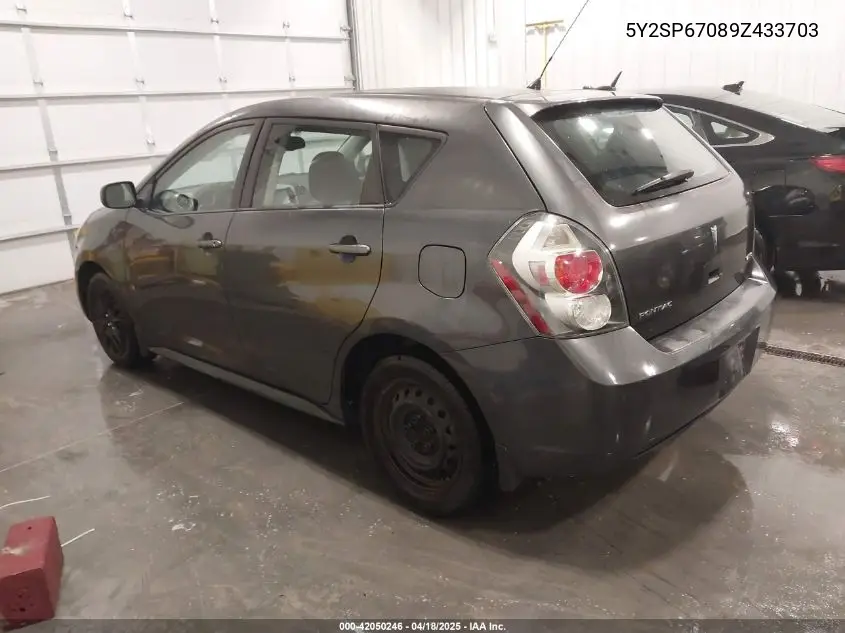 2009 Pontiac Vibe VIN: 5Y2SP67089Z433703 Lot: 42050246