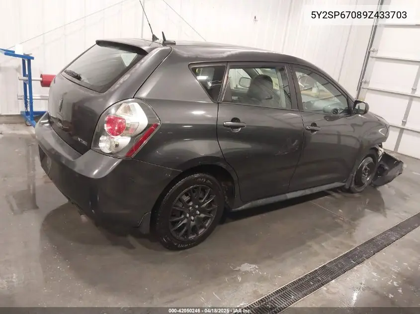 2009 Pontiac Vibe VIN: 5Y2SP67089Z433703 Lot: 42050246