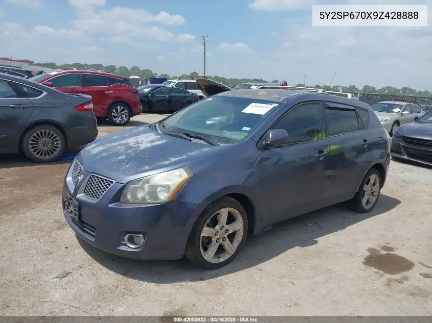 2009 Pontiac Vibe VIN: 5Y2SP670X9Z428888 Lot: 42050932