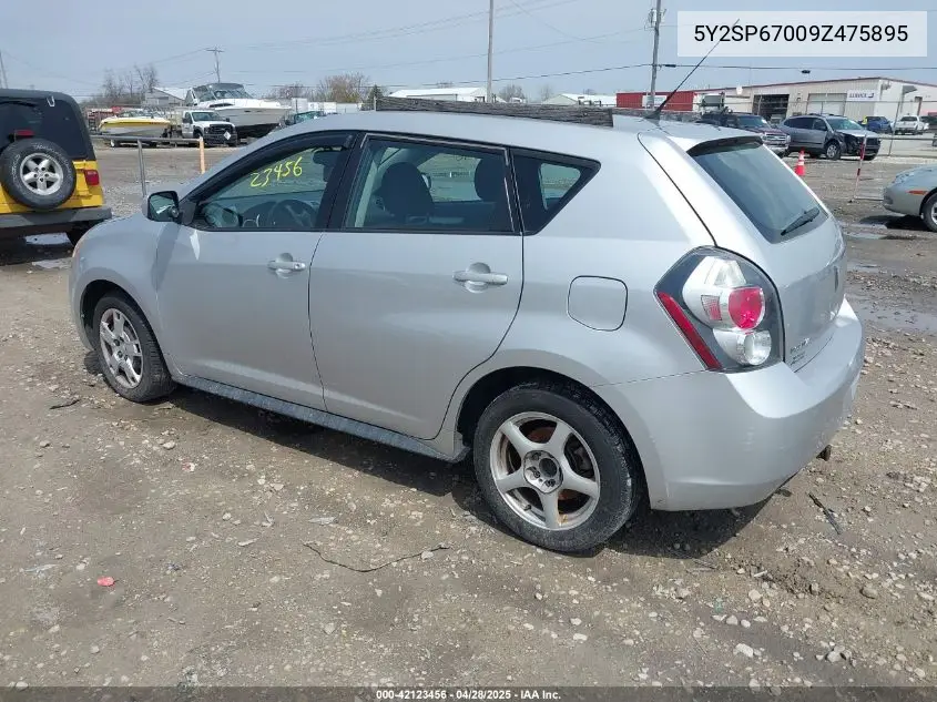 2009 Pontiac Vibe VIN: 5Y2SP67009Z475895 Lot: 42123456