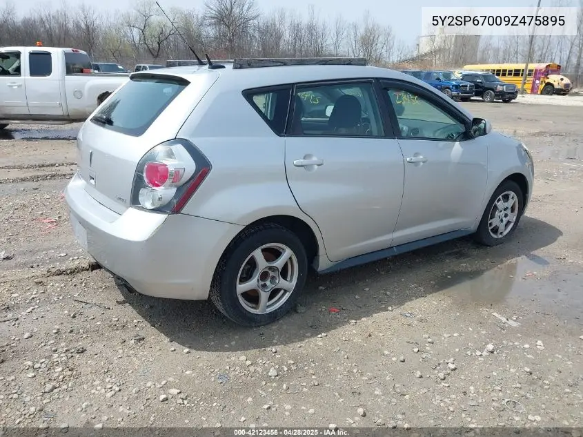 2009 Pontiac Vibe VIN: 5Y2SP67009Z475895 Lot: 42123456