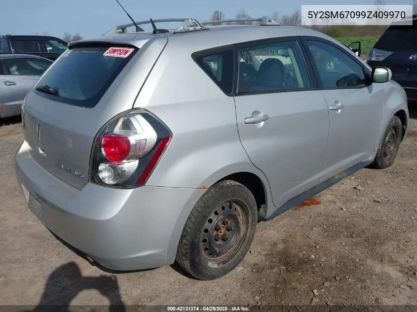 2009 Pontiac Vibe VIN: 5Y2SM67099Z409970 Lot: 42131374
