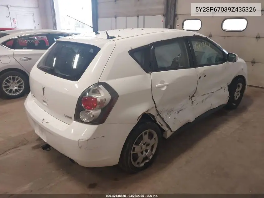 2009 Pontiac Vibe VIN: 5Y2SP67039Z435326 Lot: 42138828