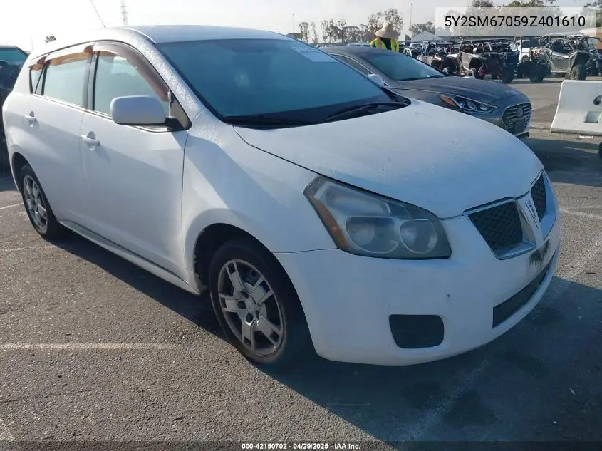 2009 Pontiac Vibe VIN: 5Y2SM67059Z401610 Lot: 42150702