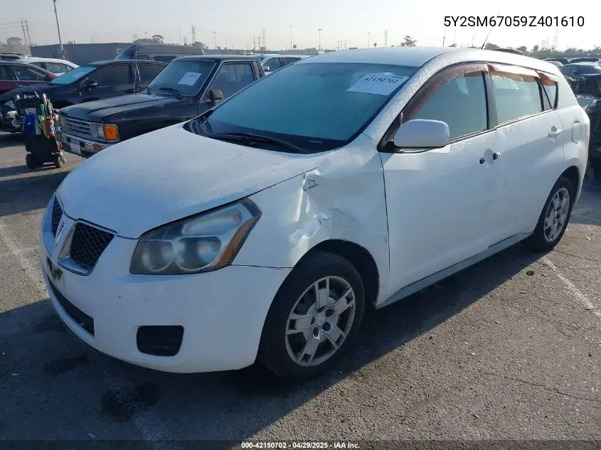 2009 Pontiac Vibe VIN: 5Y2SM67059Z401610 Lot: 42150702