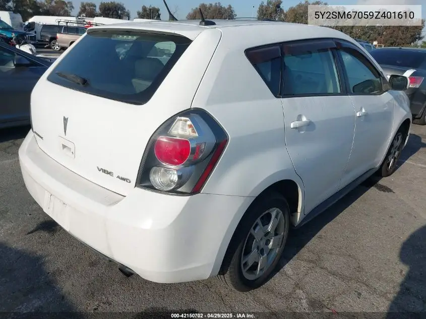 2009 Pontiac Vibe VIN: 5Y2SM67059Z401610 Lot: 42150702