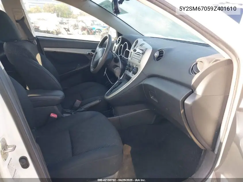2009 Pontiac Vibe VIN: 5Y2SM67059Z401610 Lot: 42150702