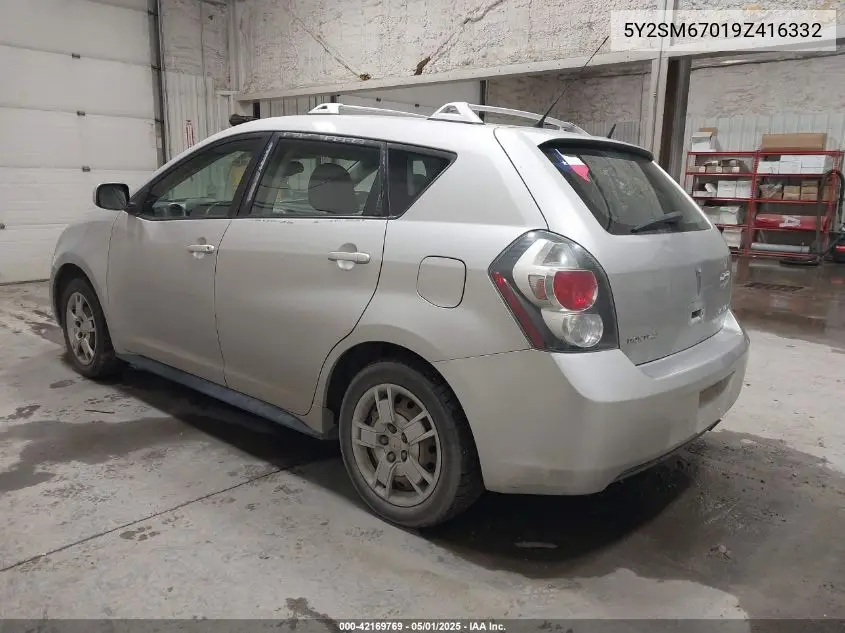 2009 Pontiac Vibe VIN: 5Y2SM67019Z416332 Lot: 42169769