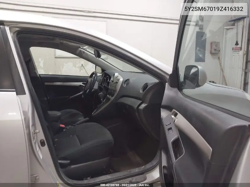 2009 Pontiac Vibe VIN: 5Y2SM67019Z416332 Lot: 42169769