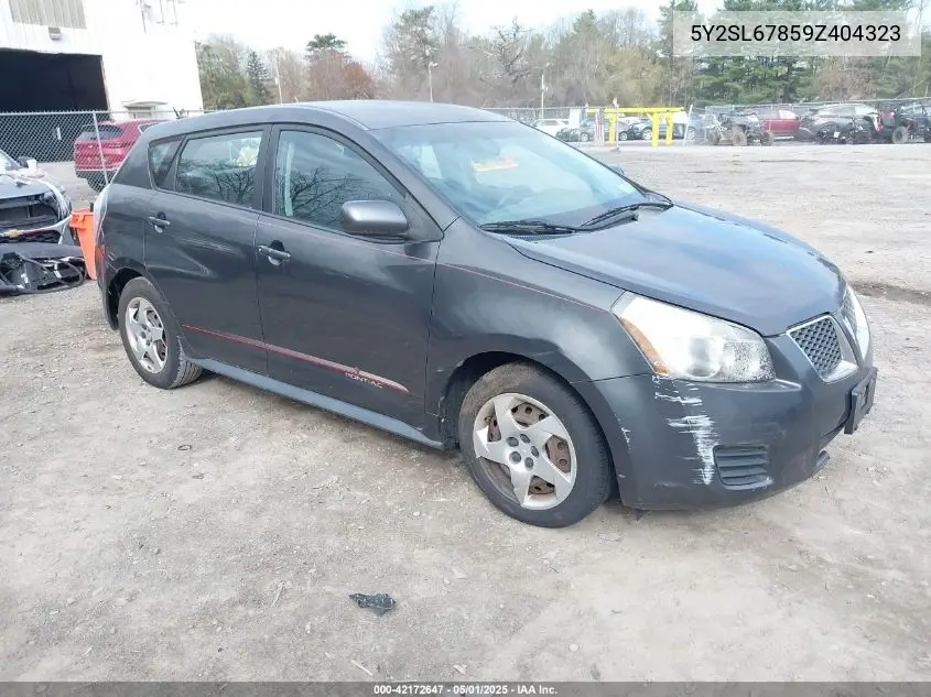 2009 Pontiac Vibe VIN: 5Y2SL67859Z404323 Lot: 42172647