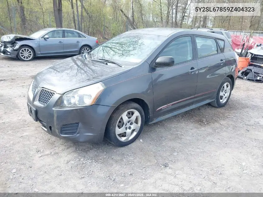 2009 Pontiac Vibe VIN: 5Y2SL67859Z404323 Lot: 42172647