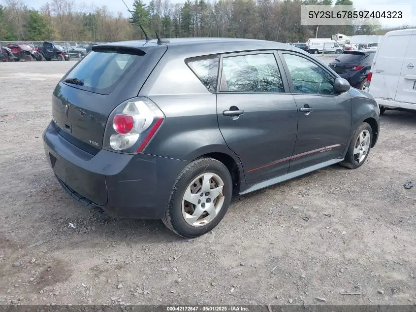2009 Pontiac Vibe VIN: 5Y2SL67859Z404323 Lot: 42172647