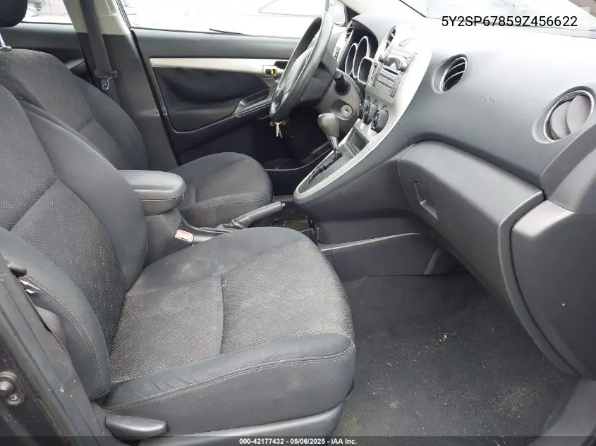 2009 Pontiac Vibe VIN: 5Y2SP67859Z456622 Lot: 42177432