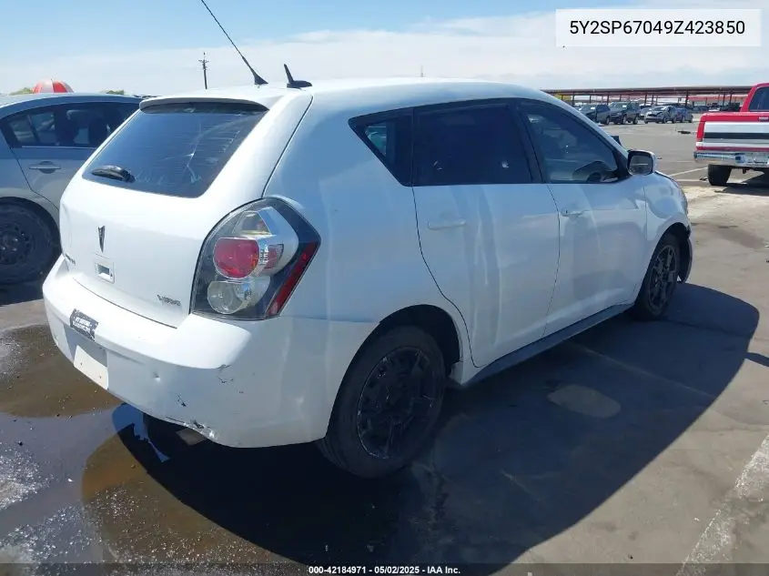 2009 Pontiac Vibe VIN: 5Y2SP67049Z423850 Lot: 42184971