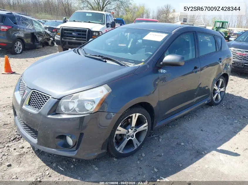 2009 Pontiac Vibe Gt VIN: 5Y2SR67009Z428344 Lot: 42186856