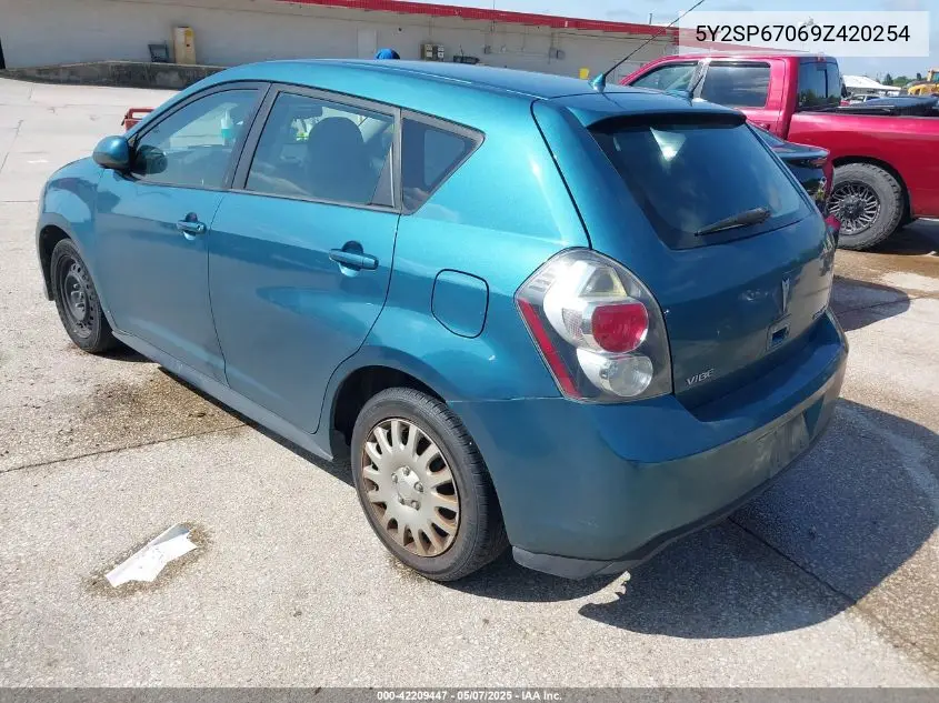 2009 Pontiac Vibe VIN: 5Y2SP67069Z420254 Lot: 42209447