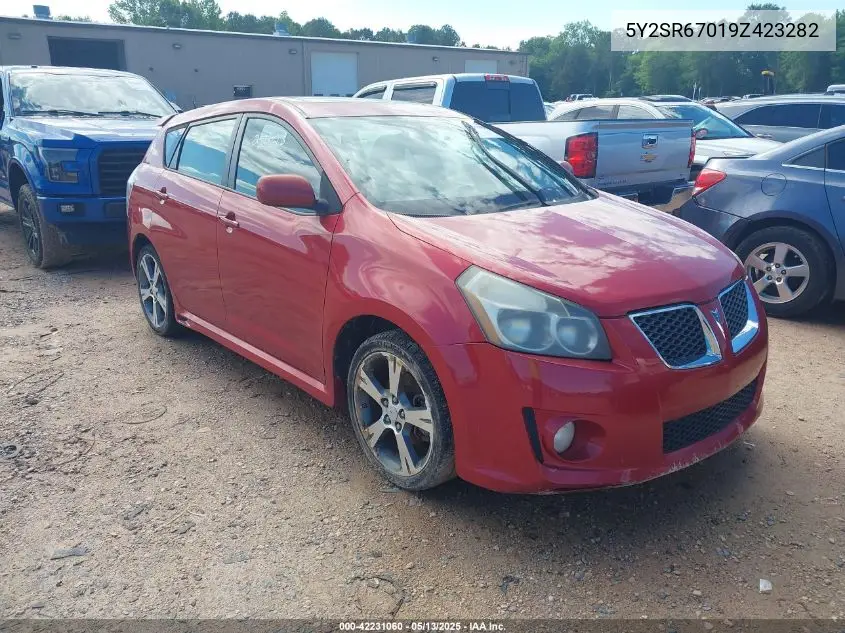 2009 Pontiac Vibe Gt VIN: 5Y2SR67019Z423282 Lot: 42231060