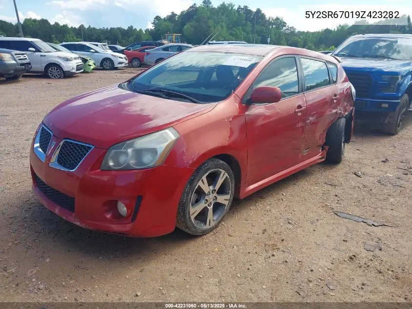 2009 Pontiac Vibe Gt VIN: 5Y2SR67019Z423282 Lot: 42231060