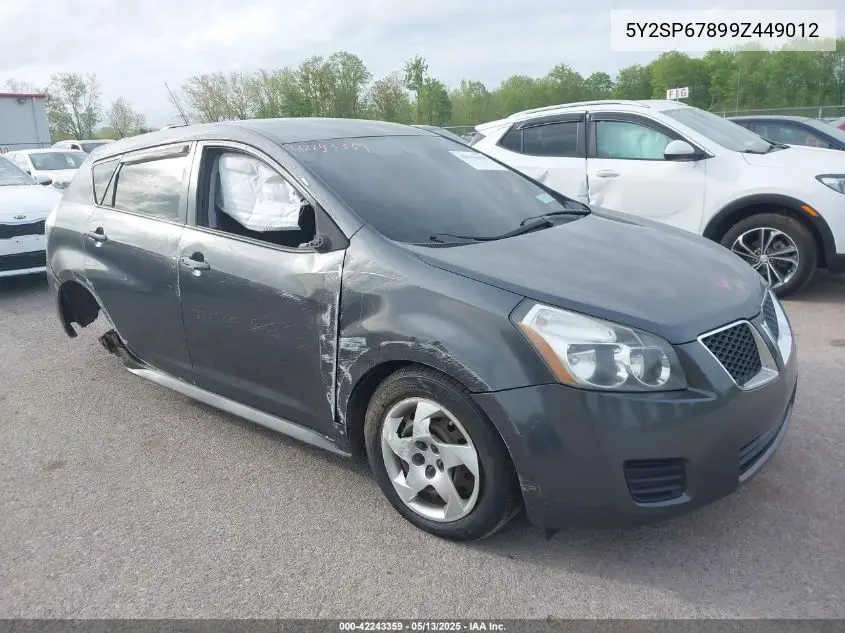 2009 Pontiac Vibe VIN: 5Y2SP67899Z449012 Lot: 42243359