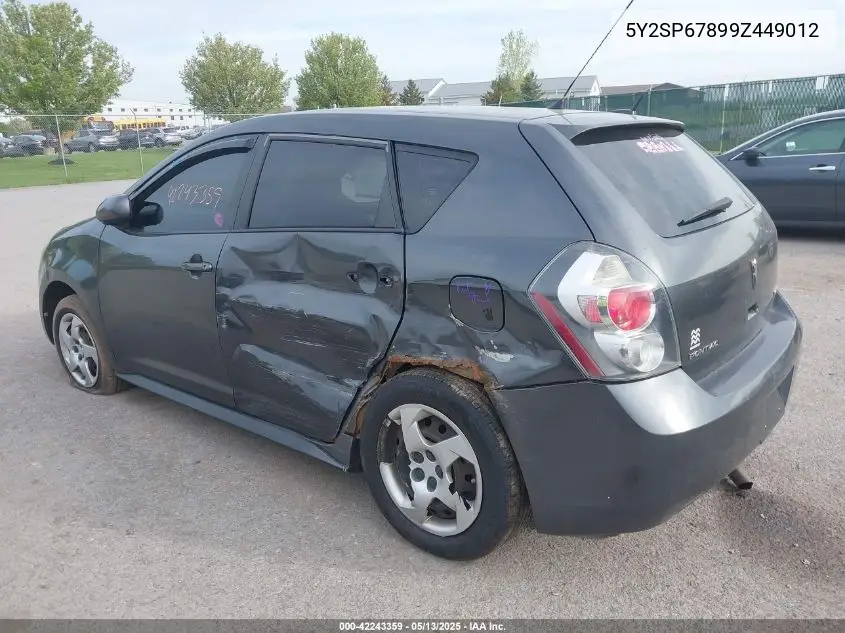 2009 Pontiac Vibe VIN: 5Y2SP67899Z449012 Lot: 42243359
