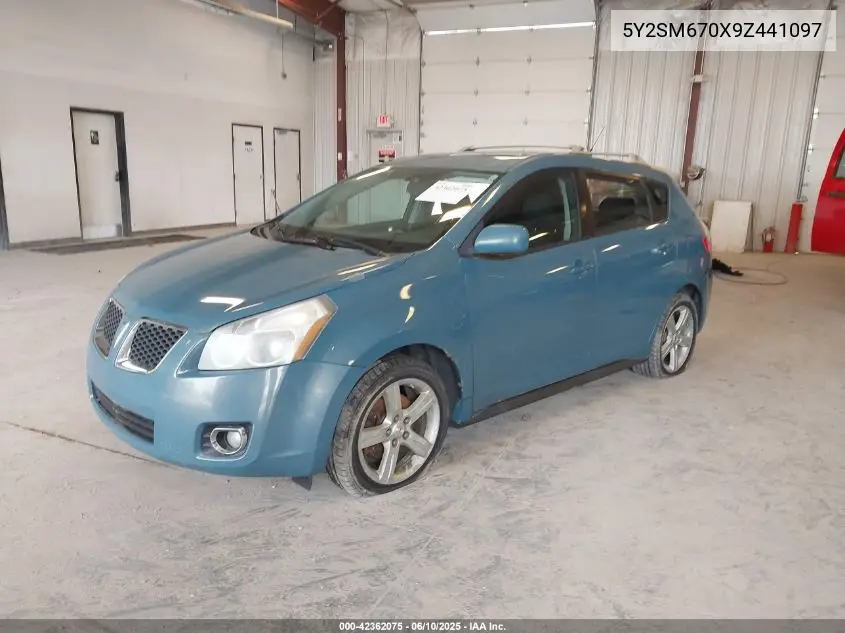 2009 Pontiac Vibe VIN: 5Y2SM670X9Z441097 Lot: 42362075