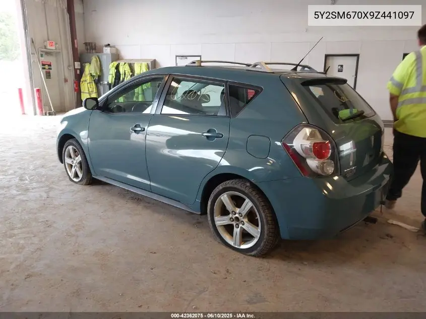 2009 Pontiac Vibe VIN: 5Y2SM670X9Z441097 Lot: 42362075