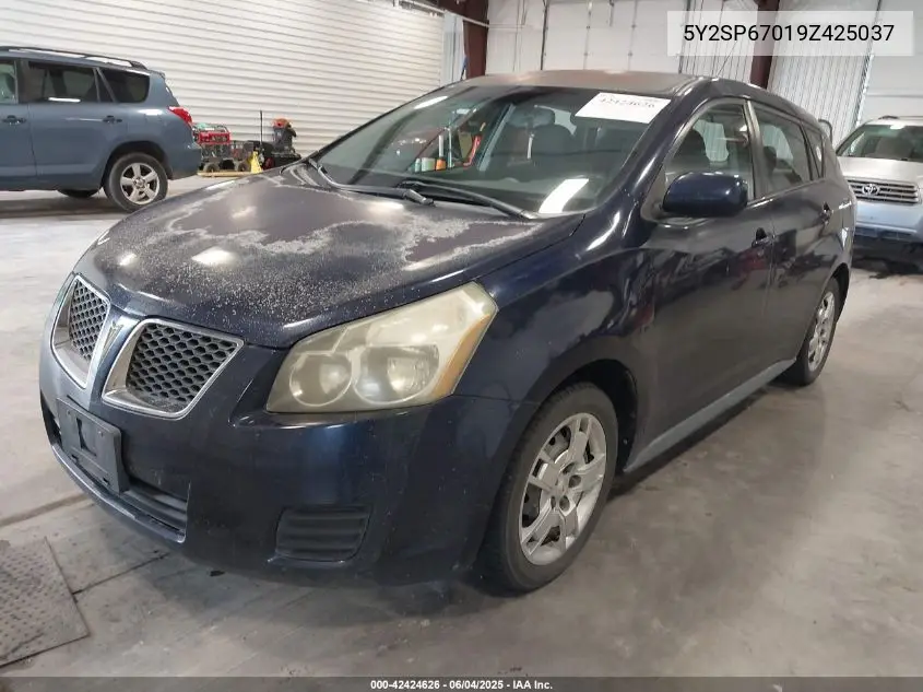 2009 Pontiac Vibe VIN: 5Y2SP67019Z425037 Lot: 42424626