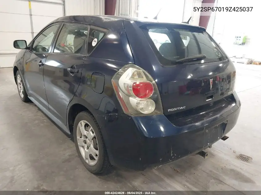 2009 Pontiac Vibe VIN: 5Y2SP67019Z425037 Lot: 42424626