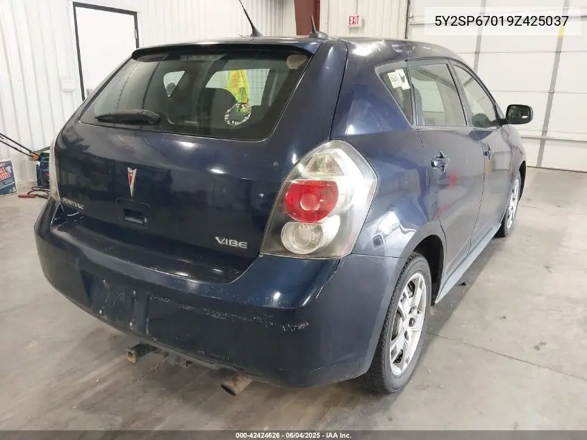 2009 Pontiac Vibe VIN: 5Y2SP67019Z425037 Lot: 42424626