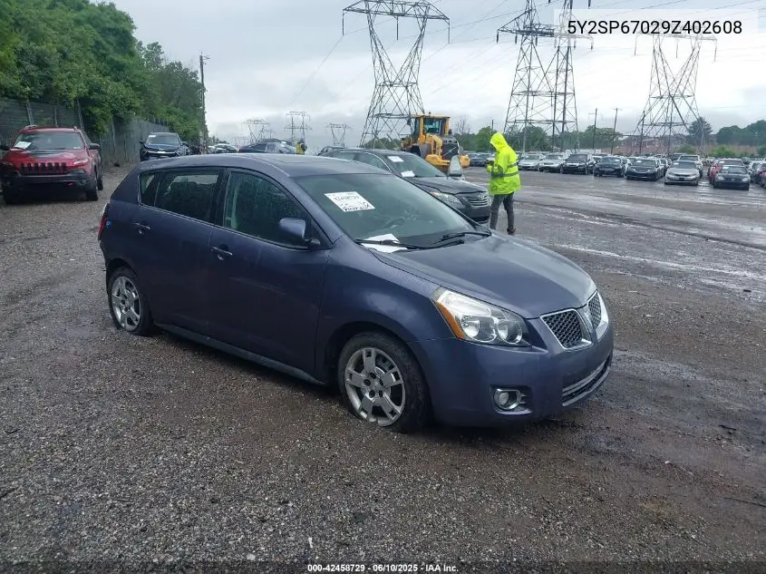 2009 Pontiac Vibe VIN: 5Y2SP67029Z402608 Lot: 42458729