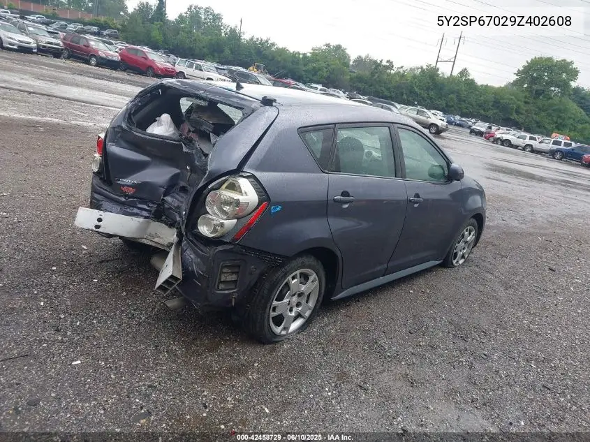 2009 Pontiac Vibe VIN: 5Y2SP67029Z402608 Lot: 42458729