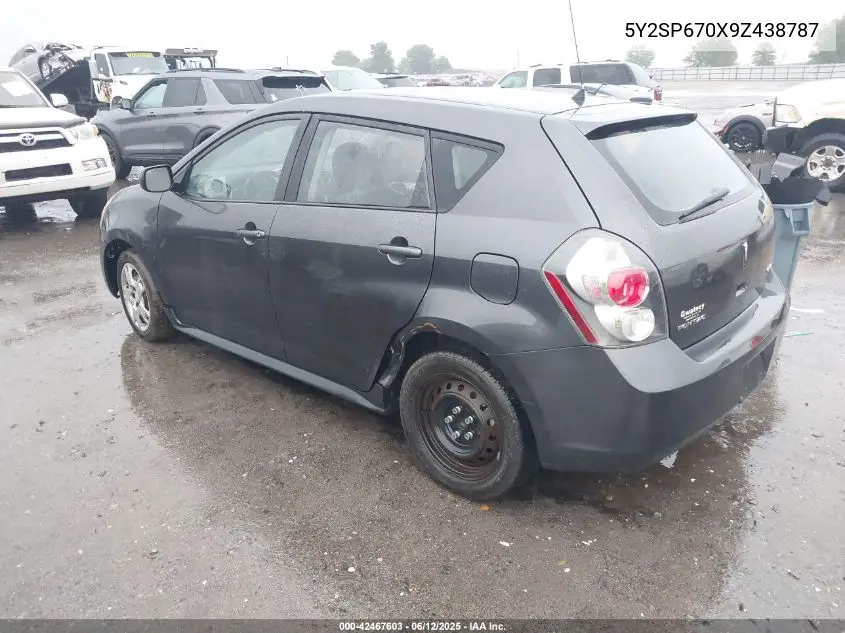 2009 Pontiac Vibe VIN: 5Y2SP670X9Z438787 Lot: 42467603