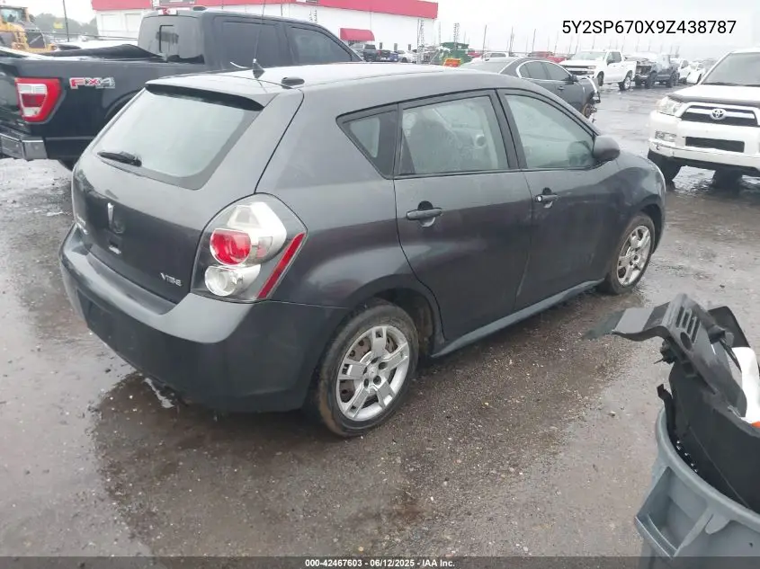2009 Pontiac Vibe VIN: 5Y2SP670X9Z438787 Lot: 42467603