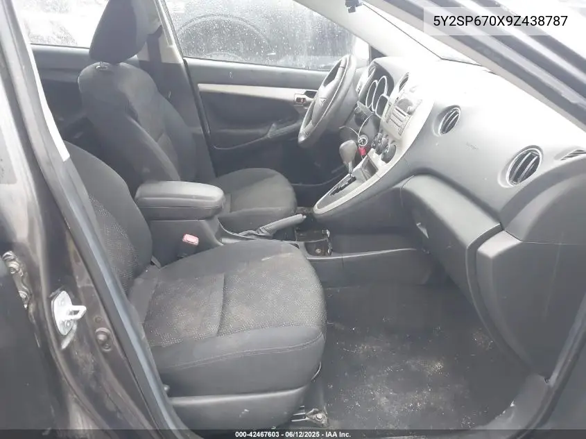 2009 Pontiac Vibe VIN: 5Y2SP670X9Z438787 Lot: 42467603