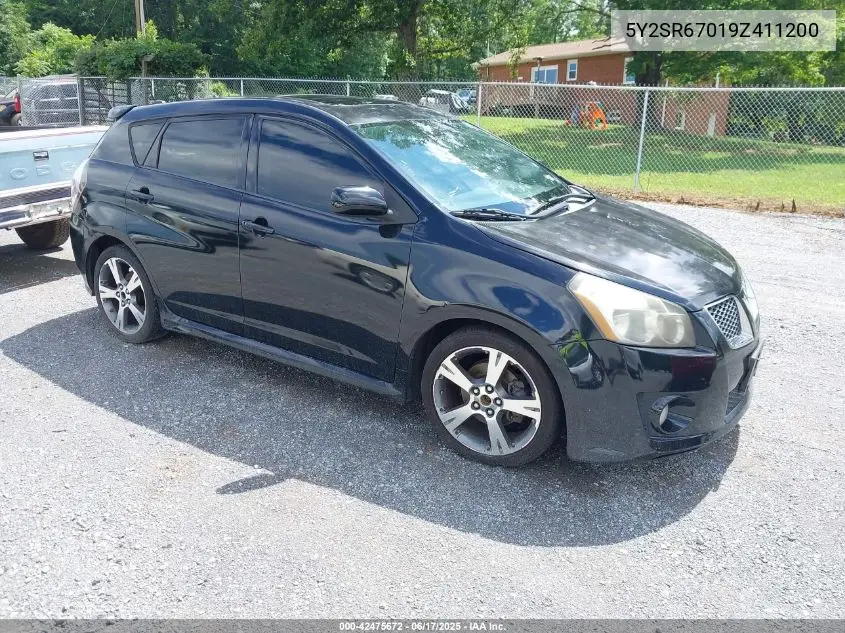 2009 Pontiac Vibe Gt VIN: 5Y2SR67019Z411200 Lot: 42475672