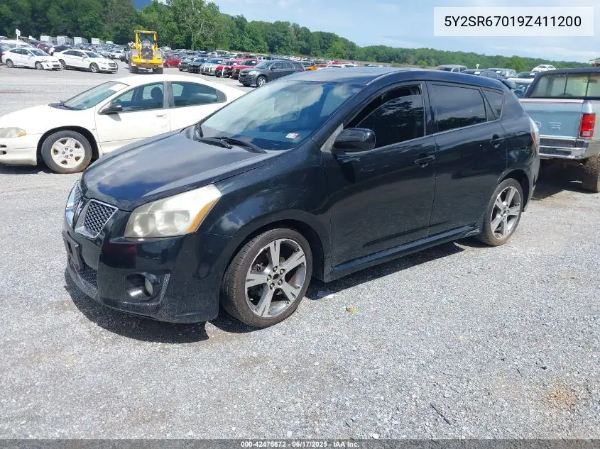 2009 Pontiac Vibe Gt VIN: 5Y2SR67019Z411200 Lot: 42475672
