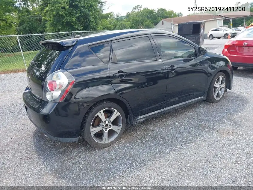 2009 Pontiac Vibe Gt VIN: 5Y2SR67019Z411200 Lot: 42475672