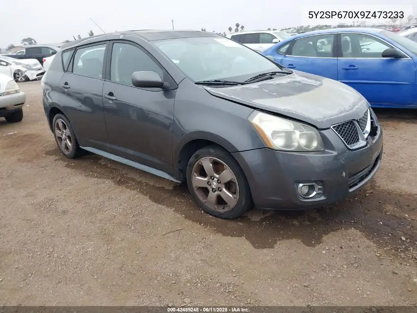 2009 Pontiac Vibe VIN: 5Y2SP670X9Z473233 Lot: 42489248