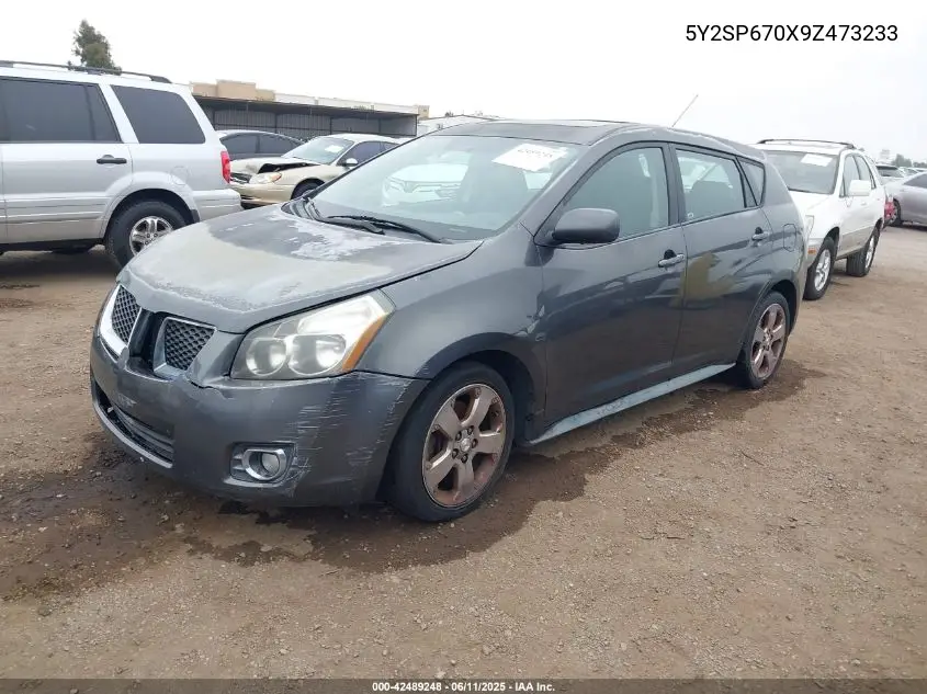 2009 Pontiac Vibe VIN: 5Y2SP670X9Z473233 Lot: 42489248
