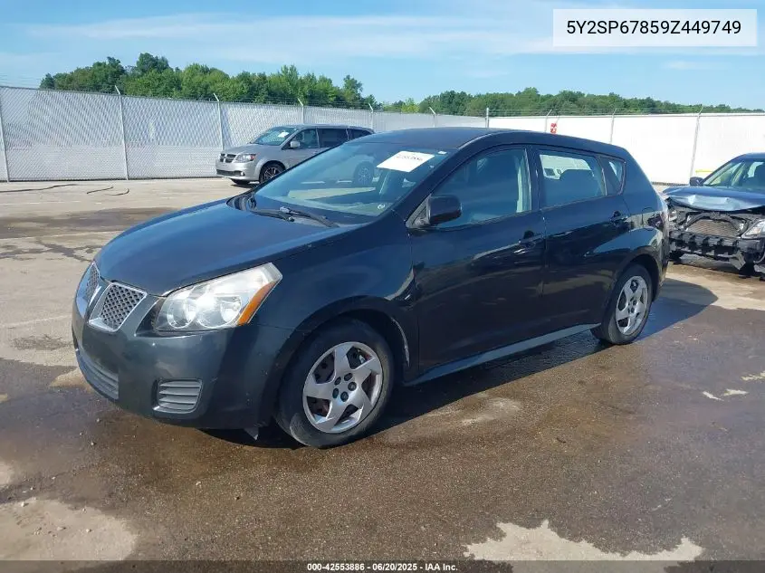 2009 Pontiac Vibe VIN: 5Y2SP67859Z449749 Lot: 42553886