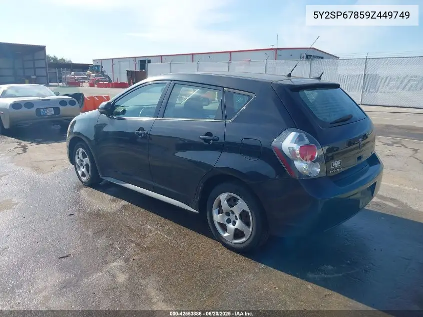 2009 Pontiac Vibe VIN: 5Y2SP67859Z449749 Lot: 42553886