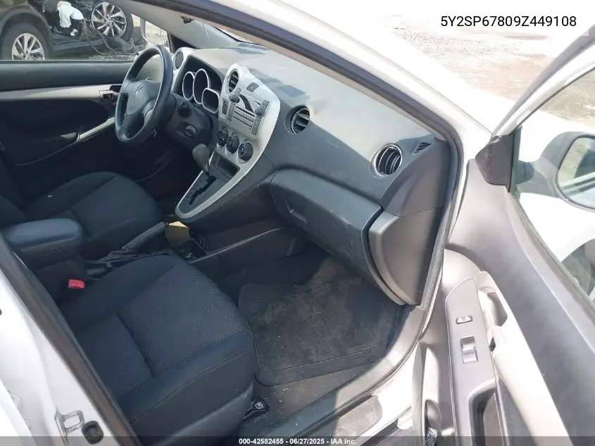 2009 Pontiac Vibe VIN: 5Y2SP67809Z449108 Lot: 42582455