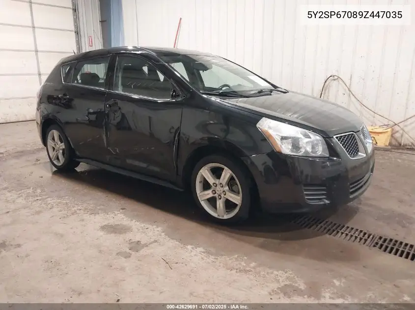 2009 Pontiac Vibe VIN: 5Y2SP67089Z447035 Lot: 42629691