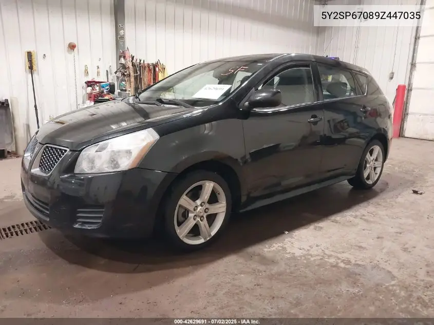 2009 Pontiac Vibe VIN: 5Y2SP67089Z447035 Lot: 42629691