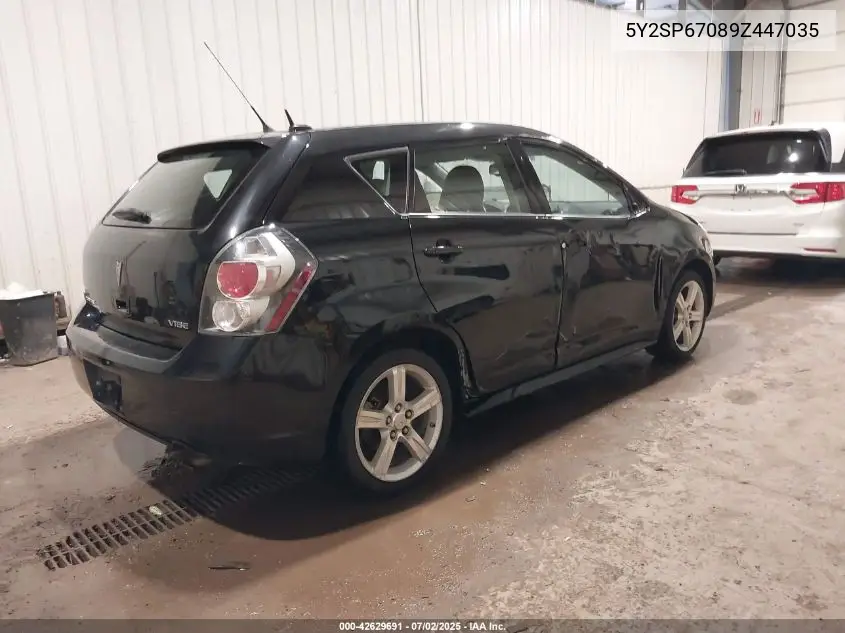 2009 Pontiac Vibe VIN: 5Y2SP67089Z447035 Lot: 42629691
